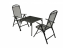 Sitzgruppe aus Metall BETA 1+2 (70x70 cm) - schwarz