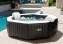 Aufblasbarer Whirlpool Deluxe Octagon Salzwassersystem für 6 Personen (Blasenmassagedüsen) 1100L - schwarz
