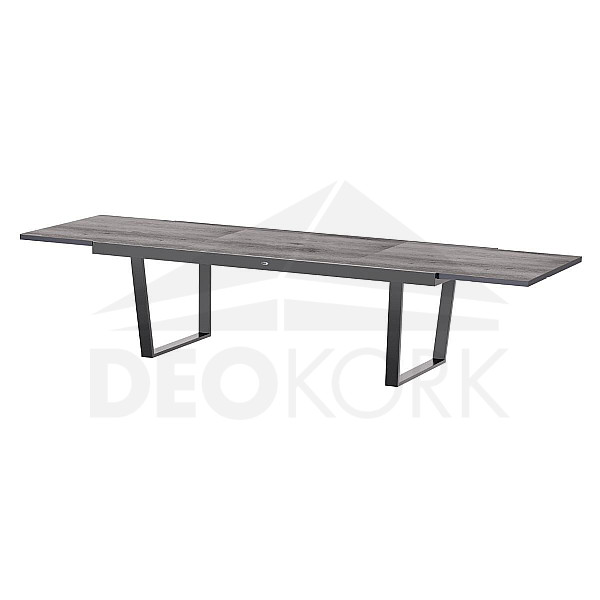 Gartentisch aus Aluminium RAVENNA 220/331x100 cm (grau)