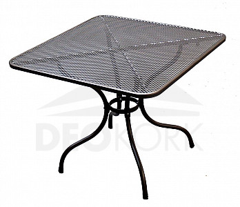 Gartentisch aus Metall 105 x 105 cm