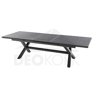 Gartentisch aus Aluminium BERGAMO I. 220/279 cm (anthrazit)
