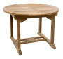 Gartentisch aus Teak SANTIAGO 120/170 cm, oval