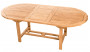Gartentisch aus Teak SANTIAGO 160/210 x 100 cm, oval